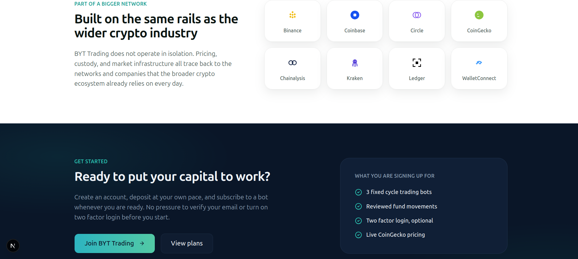 BYT Trading screen 10